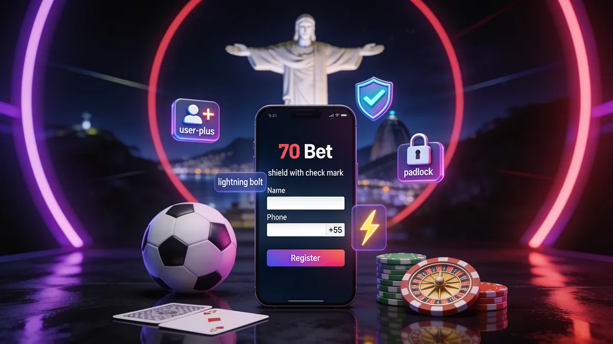 Como Fazer o Cadastro no 70 bet para jogadores no Brasil